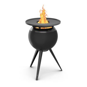MOON 45 Plancha-Grillset all black hoch