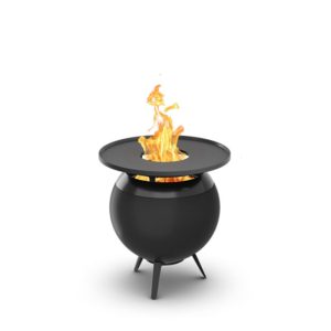 MOON 45 all black Plancha-Grillset niedrig