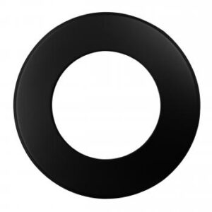 doppelwandiges Pelletofenrohr - Wandrosette 80 mm Rand - schwarz